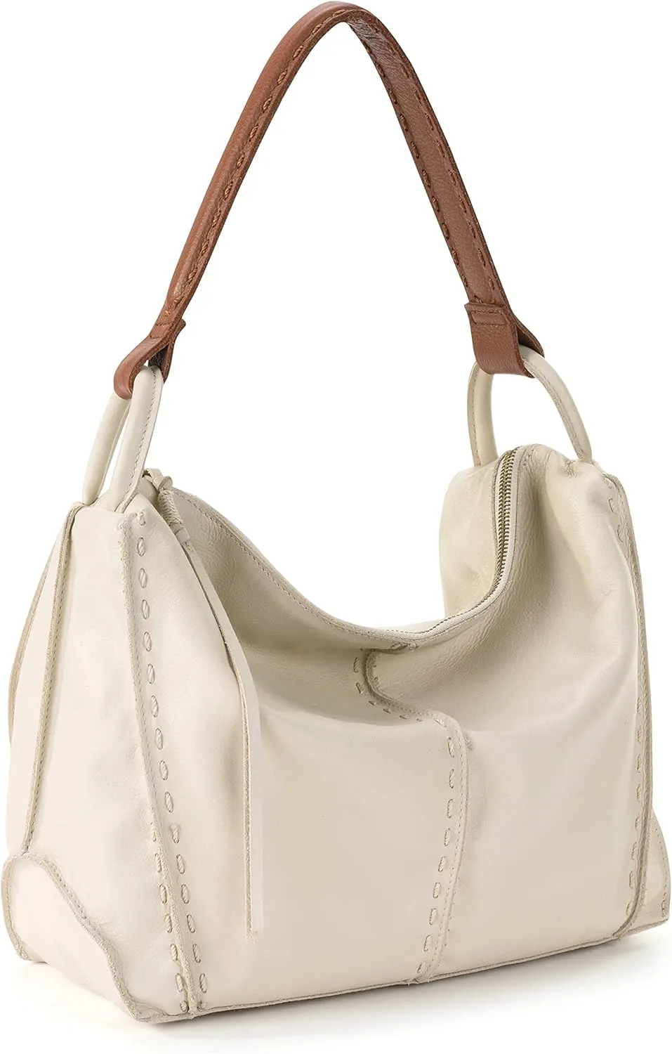 The Sak Los Feliz Hobo Purse - Premium Large Leather Women's Handbag for Everyday & Travel - Durable Purse With Zipper Pocket