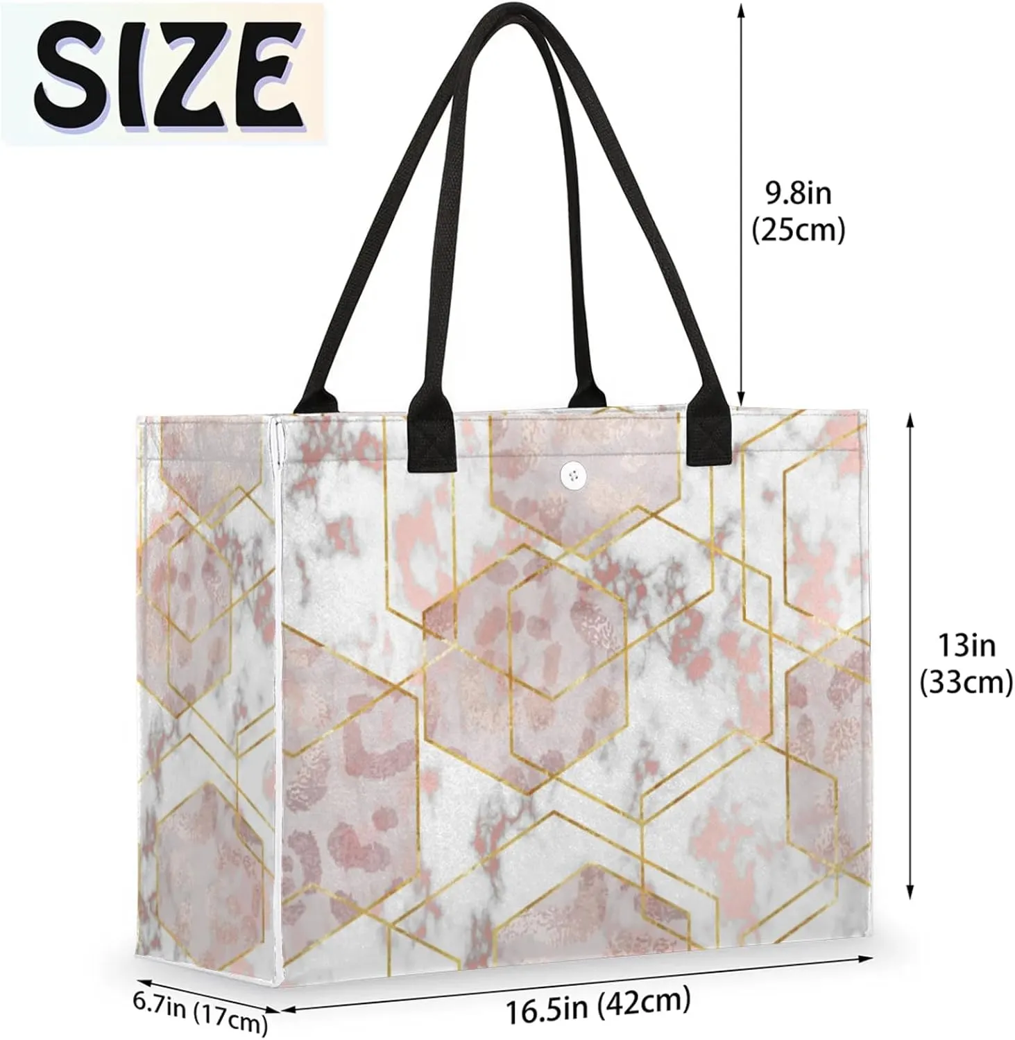 Tote Bag for Women Reusable Canvas Shoulder Bag