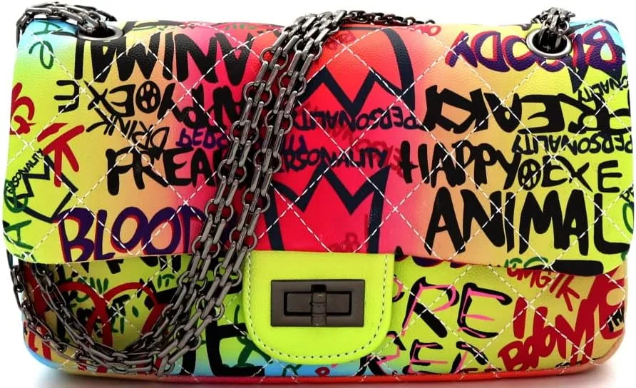 Trendeology Travel Duffel Bag Weekender Graffiti Novelty Tote Handbag