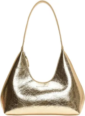 Verdusa Women's Metallic Hobo Shoulder Bags Top Handle Handbag Zipper Purses