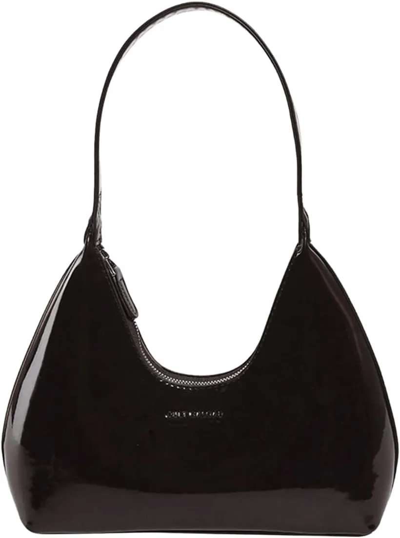 Verdusa Women's Metallic Hobo Shoulder Bags Top Handle Handbag Zipper Purses