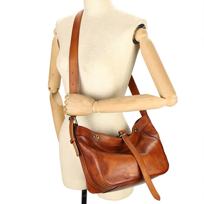 Vintage Ladies Boho Shoulder Bags Leather Crossbody Purse For Women
