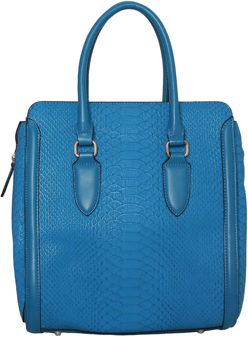 Womens Fashion Neverland Tote Structure Shoulder Handbag - Blue