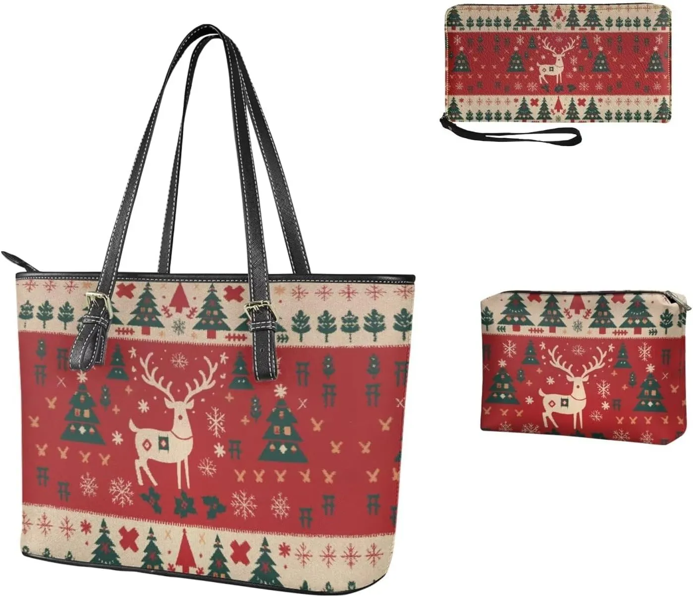 Womens Purses and Handbags Fashion Office Work Handbag Purse 3Pcs Set