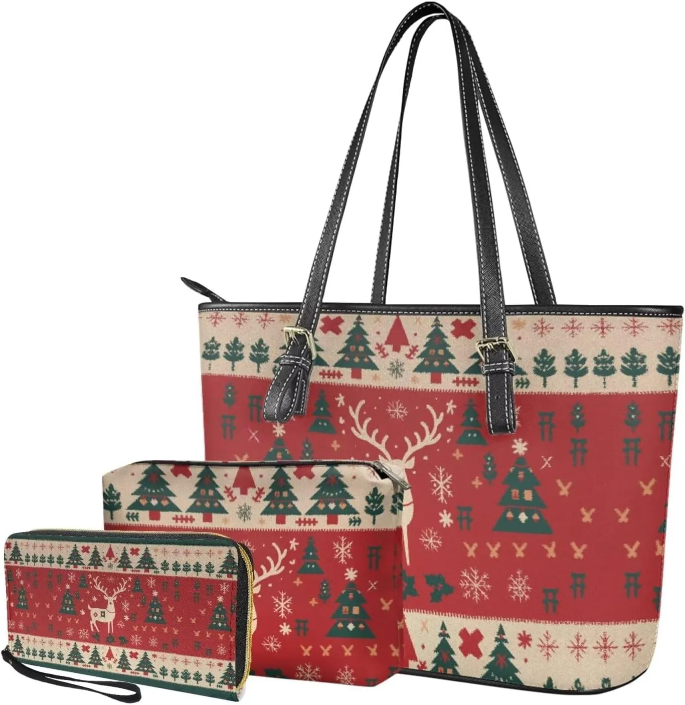 Womens Purses and Handbags Fashion Office Work Handbag Purse 3Pcs Set