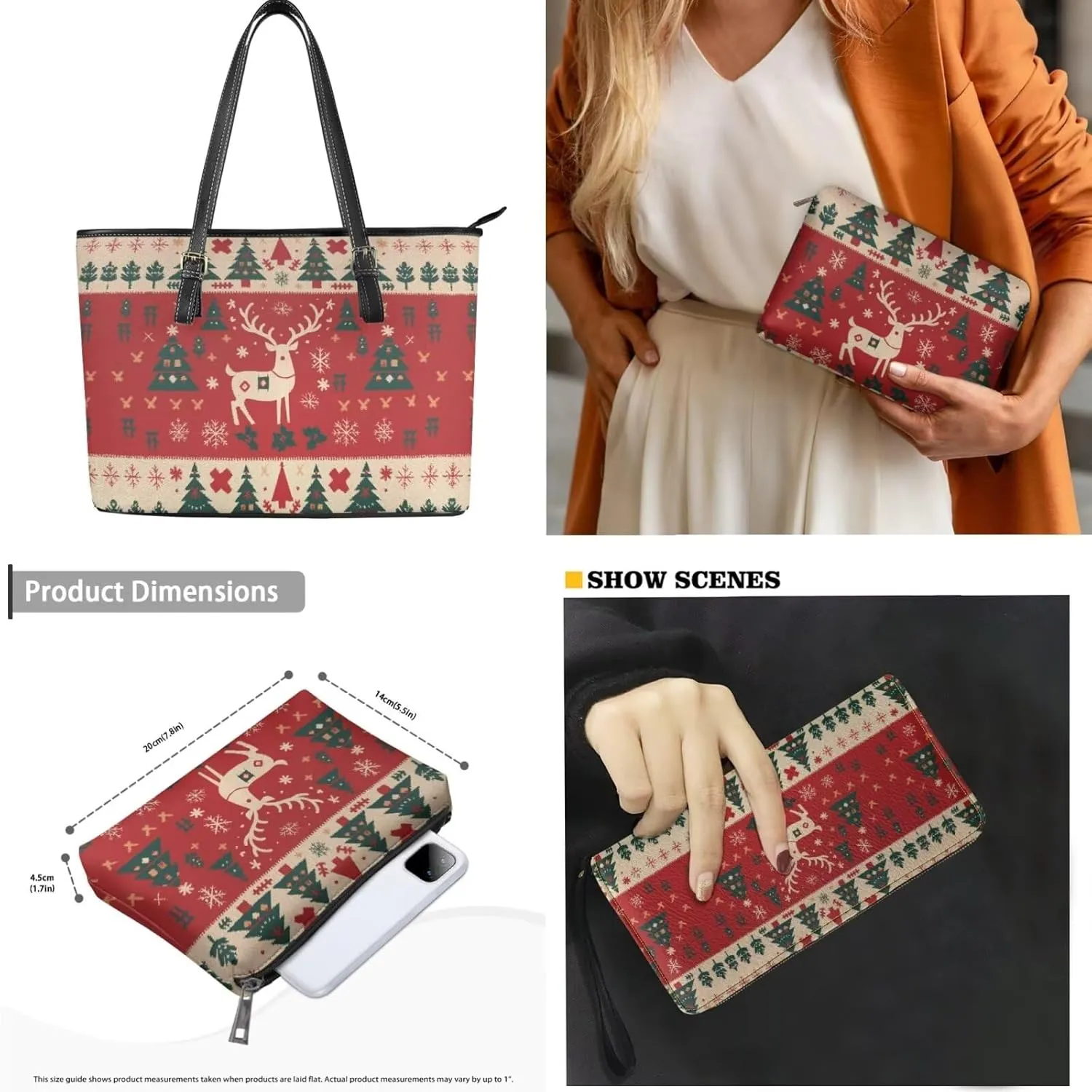 Womens Purses and Handbags Fashion Office Work Handbag Purse 3Pcs Set