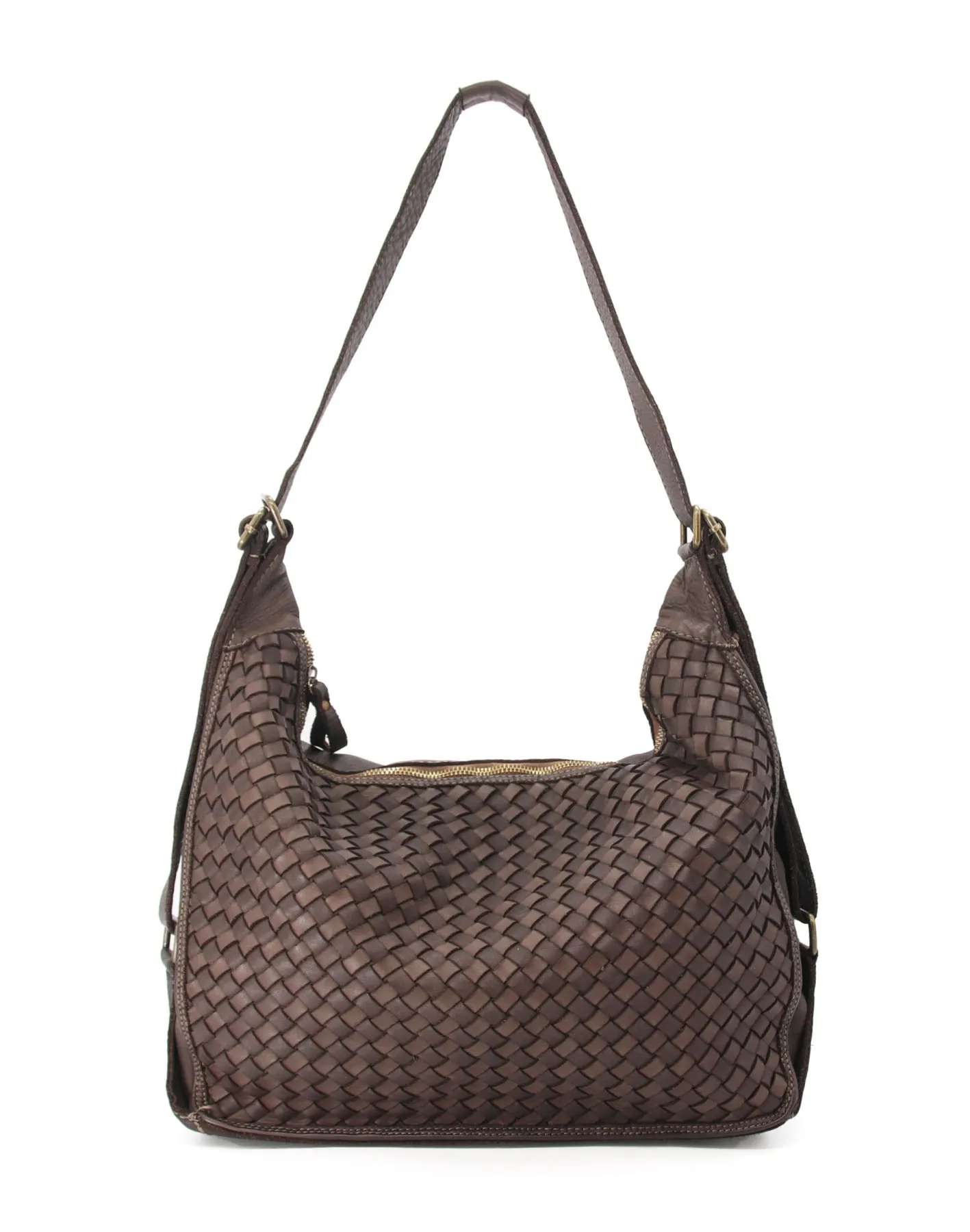 Woven leather hobo vintage bag wholesale