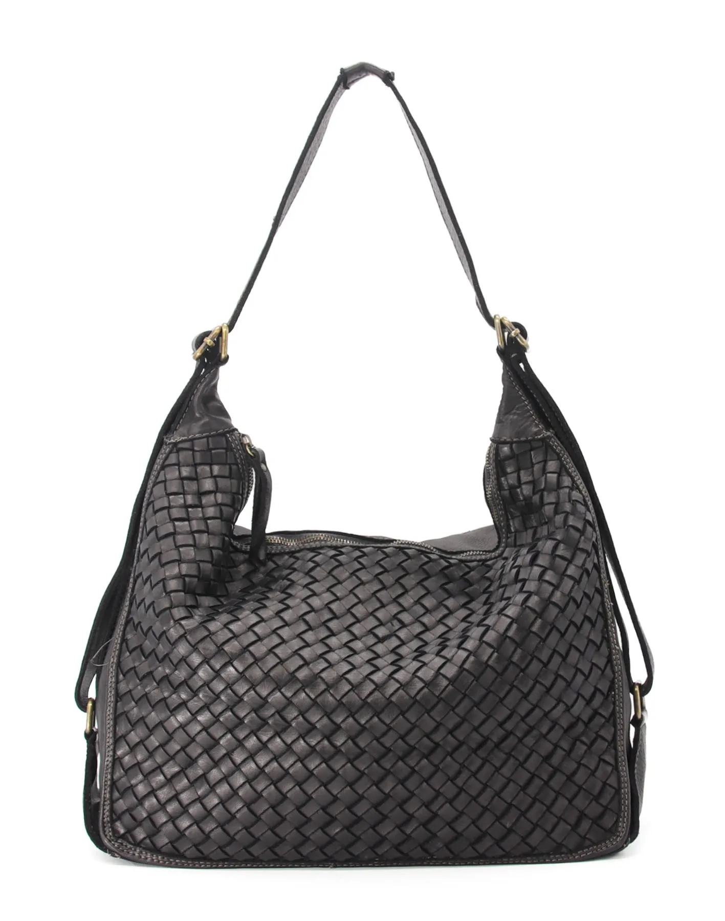 Woven leather hobo vintage bag wholesale