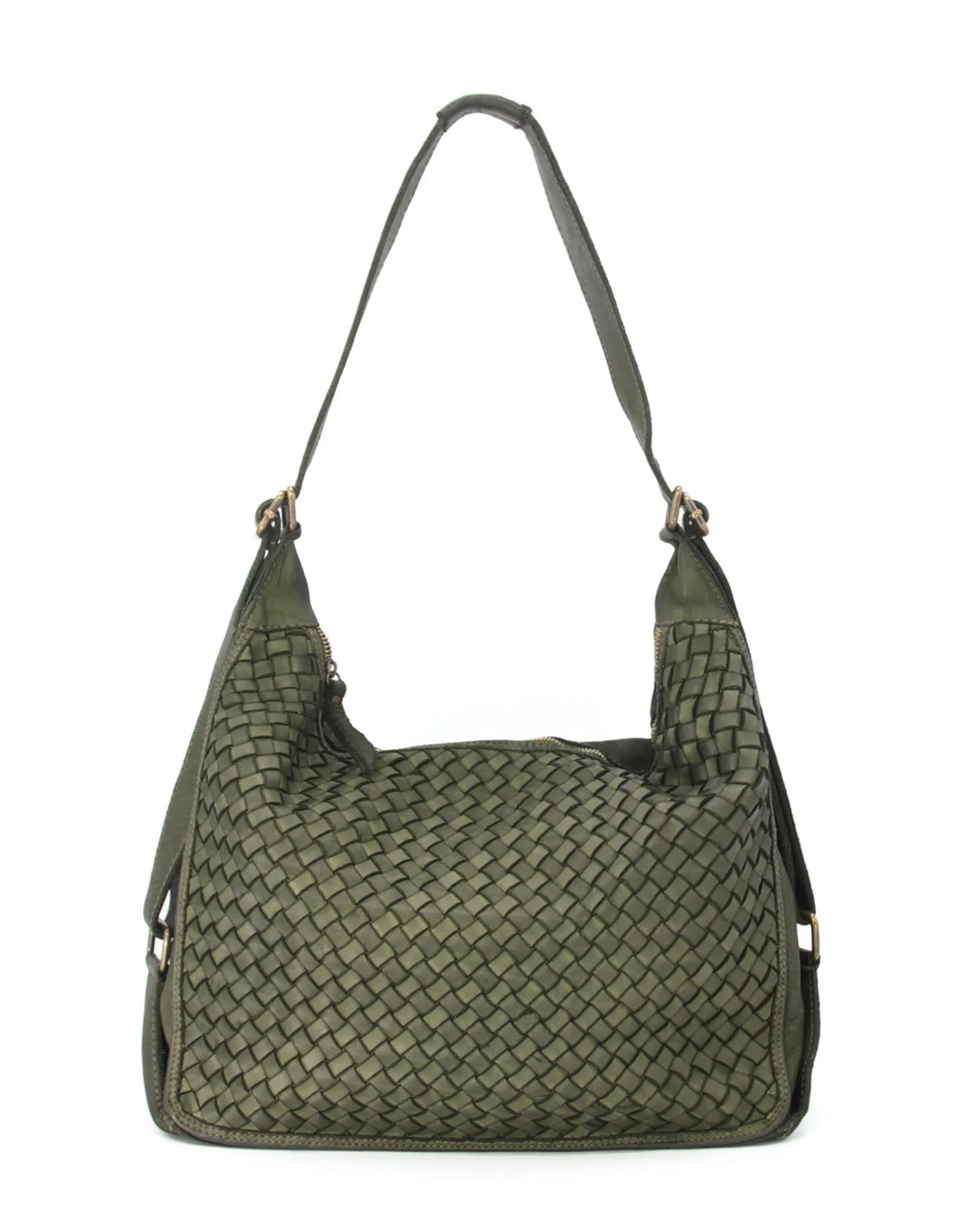 Woven leather hobo vintage bag wholesale